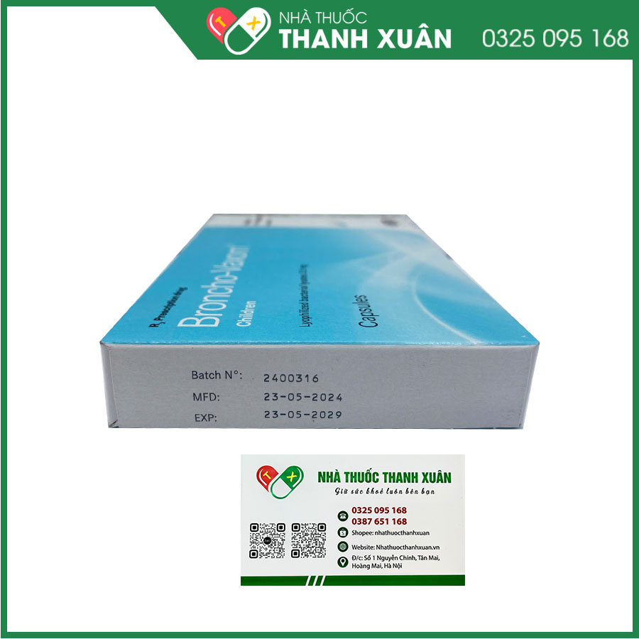 Broncho-Vaxom Children giúp tăng cường miễn dịch đường hô hấp cho trẻ em